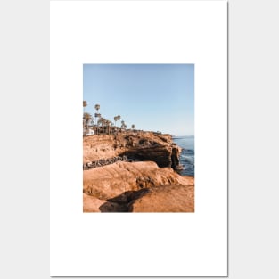 Sunset Cliffs and Palm Trees, California - Travel Photography Posters and Art